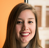 Victoria Lawson em retrato, diretora financeira e líder de empresa de negociação financeira